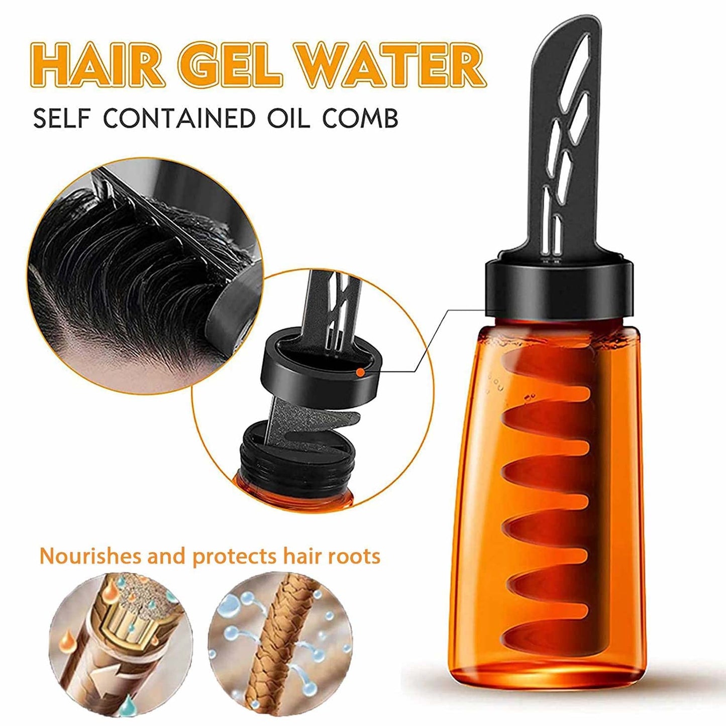 2-In-1 Hair Wax Gel With Comb