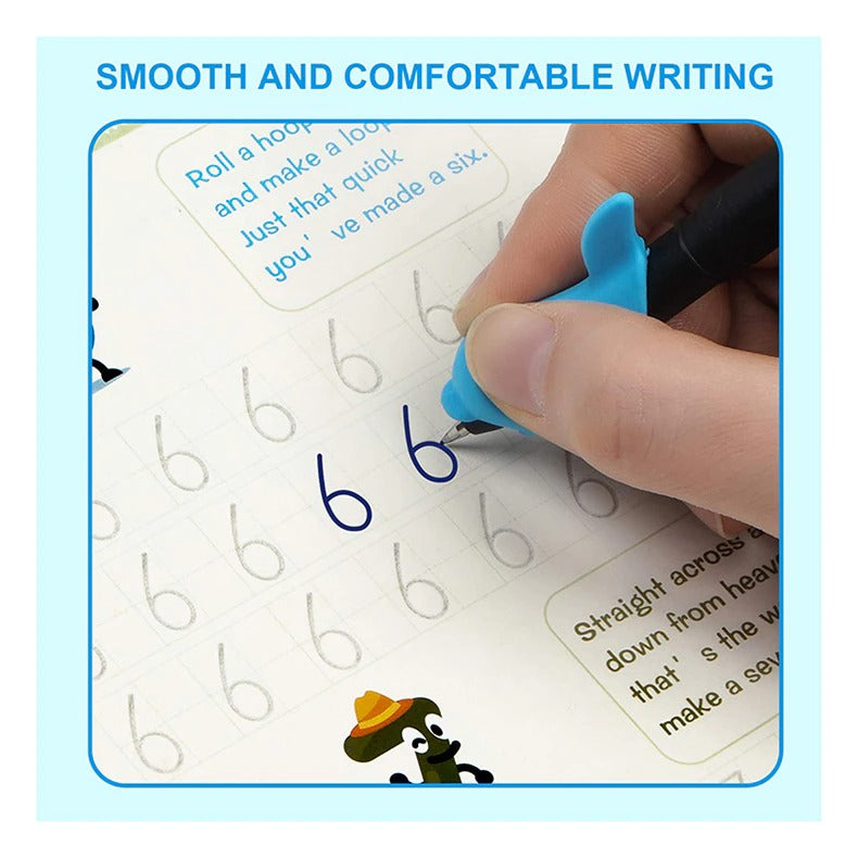 Pack of 4  Auto Disappearing Writing Magic Books For Kids
