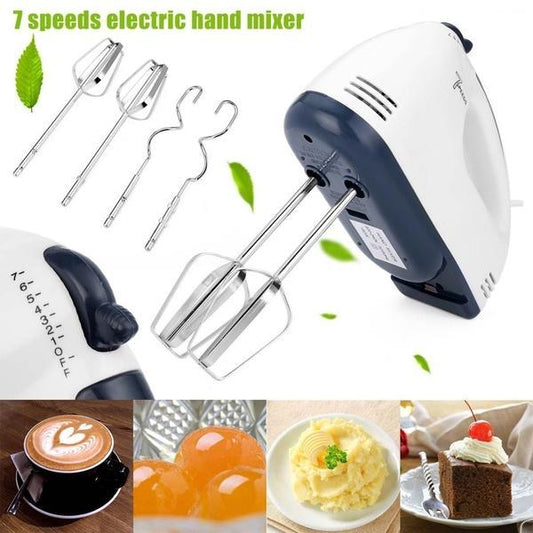 KENWOOD Electric Egg Beater Scarlet Hand Mixer Stainless Steel Hooks Set 7-Speed, (Includes Components 1 Hand Mixer)