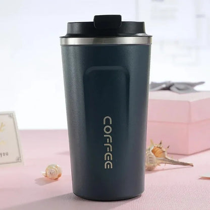 510ml Smart Touch Temperature Display - Stainless Steel Double Wall Vacuum Insulated Thermal Coffee Mug - Leakproof Display Lid