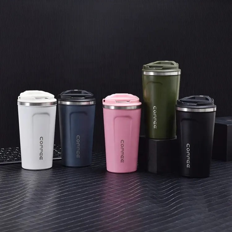 510ml Smart Touch Temperature Display - Stainless Steel Double Wall Vacuum Insulated Thermal Coffee Mug - Leakproof Display Lid