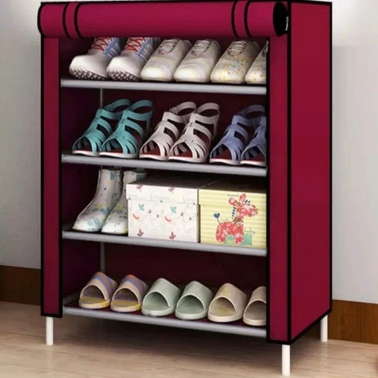 4 and 5 Layer Shoe Stand Shoe Rack Multipurpose Shelf Shoe Storage Non-woven fabrics