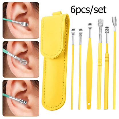6Pcs Ear Wax Removal Kit Ear Wax Cleaning Tool
