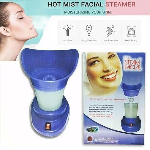 2 in 1 Facial Steamer Massager and Inhaler for Block Nose
