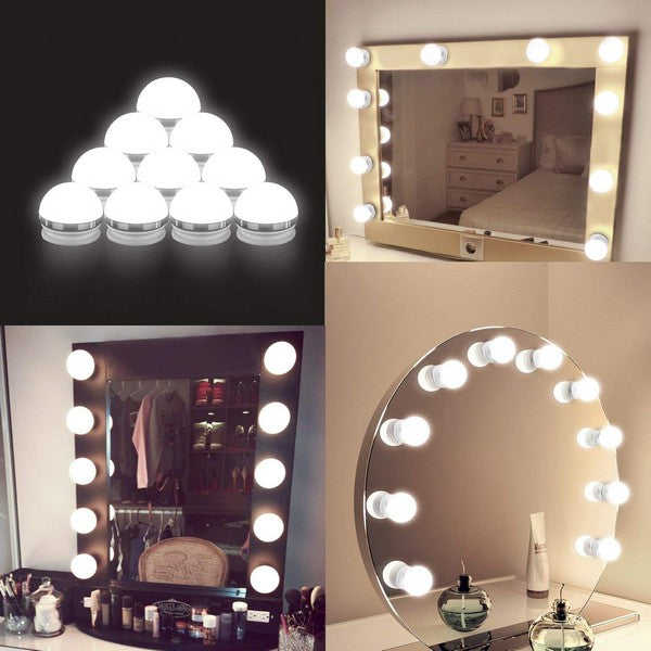 10 LED Vanity Mirror Lights Kit –
