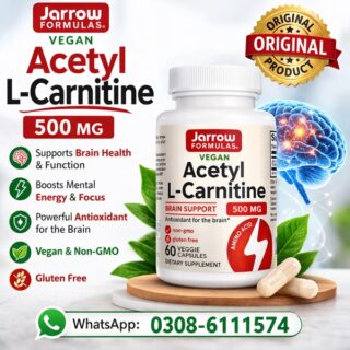 Jarrow Formulas Acetyl L-Carnitine 500 Mg 60 Capsules In Pakistan