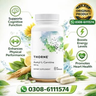 Thorne Acetyl-L-Carnitine 500mg Capsules In Pakistan